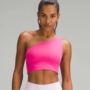 lululemon athletica Pink One-Shoulder asymmetric Sports Bra